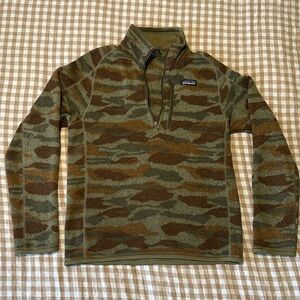 Patagonia Camo Quarter Zip Better Sweater Small